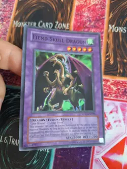 Yugioh Fiend Skull Dragon LOD-EN039 Super Rare OG Unlimited Moderately Played - Image 2