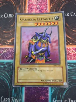 Yugioh Garnecia Elefantis MRD-125 Super Rare OG Unlimited Heavily Played - Image 1
