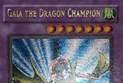 Yugioh Gaia The Dragon Champion LOB-125 Secret Rare Ultra Rare Name Error NM - Image 4