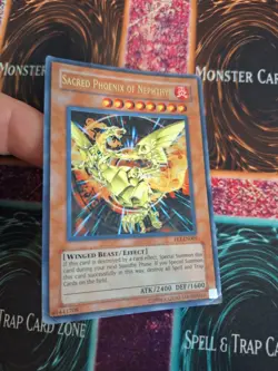 Yugioh Sacred Phoenix of Nephthys FET-EN005 Ultra Unlimited Moderately Played - Image 2