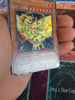 Yugioh Sacred Phoenix of Nephthys FET-EN005 Ultra Unlimited Moderately Played - Image 3
