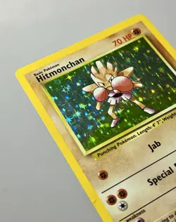 Hitmonchan 7/102 (MP) Holo Rare Base Set Unlimited 1996 WOTC Pokemon Card - Image 4