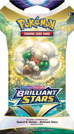 Pokemon Cards - Sword & Shield: Brilliant Stars -BLISTER BOOSTER PACK (10 Cards) 820650809972 - Image 1