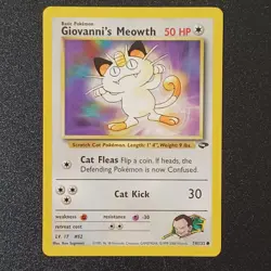 Pokemon Card - Giovanni’s Meowth 74/132 Gym Challenge WOTC - NM - Image 1