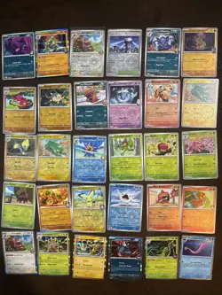 Pokemon TCG Scarlet & Violet Destined Rivals 30 Card Lot Reverse Holo /Holo NM C - Image 1