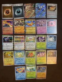 Pokemon Scarlet & Violet 151 23 Card Lot EX Reverse Holo Rare Cosmos Energy NM - Image 1