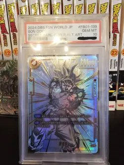 PSA 10 Son Goku SP Alt Art FB01-139 SCR Dragon Ball Fusion World Japanese Card - Image 3