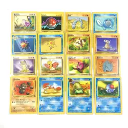 Vintage Pokemon 16 Card Lot - Base Set, Jungle, Fossil - Image 1
