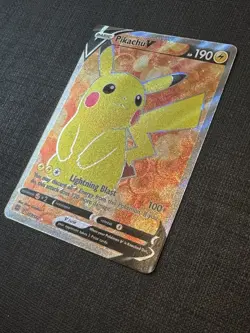 Pokemon Pikachu v TCG Full Art Card Sword & Shield: Brilliant Stars 157/172 NM - Image 2