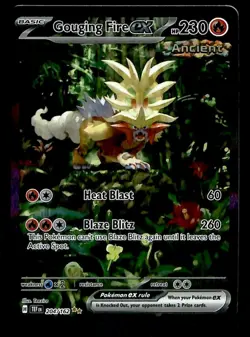 Gouging Fire EX Special Illustration Temporal Forces 204/162, NM Pokemon Card - Image 1