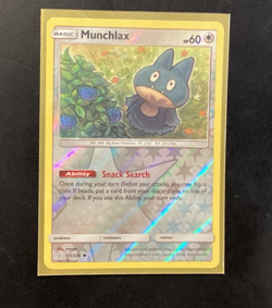 Pokemon Card - Munchlax / Unified Minds / Reverse Holo 173/236 Near Mint - Image 1