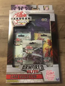 NEW Bakugan Pro Armored Elite Card Collection With Giant Collector Card - Image 1