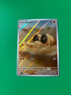 Sandile 216/198 Sv01: Scarlet & Violet Base Set Holo Full Art Pokemon Card - Image 1