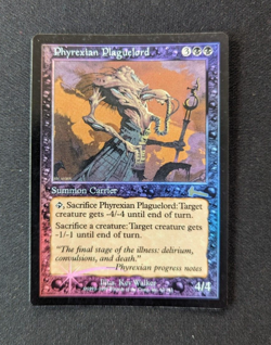 Magic Mtg FOIL Urza's Legacy Phyrexian Plaguelord lightly played - Image 1