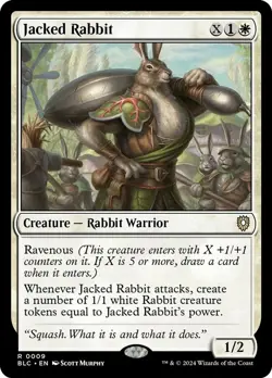 1x Jacked Rabbit NM-Mint, English Commander: Bloomburrow MTG Magic - Image 1