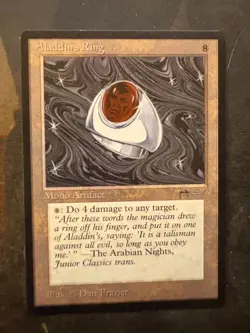 ** ARABIAN NIGHTS Aladdin's Ring ** NM-Mint! - DUTY PAID - Magic MtG - Image 1