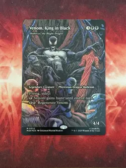 2025 Magic The Gathering Spider-Man Venom, King In Black M 0022 FOIL - Image 1