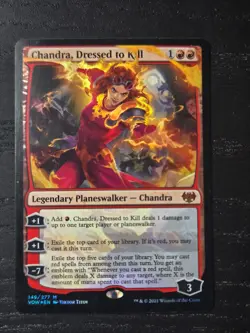 Chandra, Dressed to Kill FOIL - Innistrad Remastered Mythic - NM (see pics) MTG - Image 1