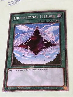 Yugioh! Dimensional Fissure - RA03-EN163 - Platinum Secret Rare - 1st Edition Ne - Image 1