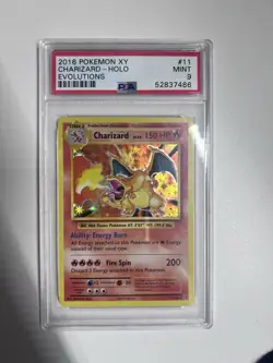 Charizard XY Evolutions PSA 9 Holo #11/108 - 2016 Pokemon Card - Mint Condition - Image 1
