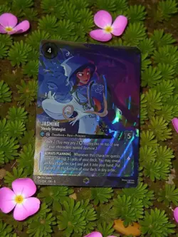 Disney Lorcana Reign of Jafar Enchanted Jasmine Steady Strategist Card 221/204 - Image 1