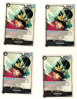 Set Of 4 Suleiman OP04-085 Uncommon Kingdoms Of Intrigue One Piece Trading Card - Image 1