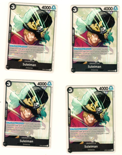 Set Of 4 Suleiman OP04-085 Uncommon Kingdoms Of Intrigue One Piece Trading Card - Image 3