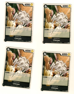 Set Of 4 Chinjao OP04-086 Common Kingdoms Of Intrigue One Piece Trading Card - Image 1