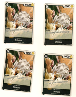 Set Of 4 Chinjao OP04-086 Common Kingdoms Of Intrigue One Piece Trading Card - Image 3