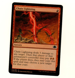 Chain Lightning 113/261 Common Foil Dominaria Remastered MTG Single Card - Image 1