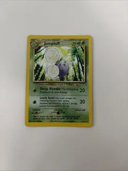 Pokemon TCG Jumpluff Neo Genesis Holo Card 7/111 Unlimited Rare LP - Image 1