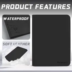 Trading Card Binder 9 Pocket, 360 Pockets Trading Card Holder Book, PU Cover... - Image 5