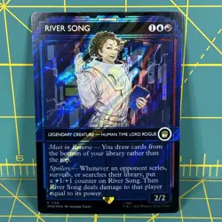 MTG River Song Surge Foil Showcase Near Mint English Doctor Who Unplayed TARDIS - Image 1