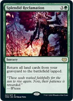 Splendid Reclamation (Foil, #221, NM) Innistrad: Crimson Vow (VOW), MTG - Image 1