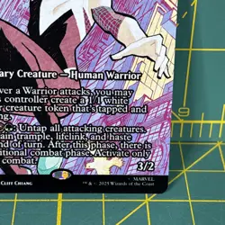 MTG Spider-Gwen, Web-Warrior Regular Mythic Rare Spider-Man Borderless Magic New - Image 5