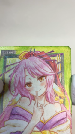 Hand Painted Altered MTG Card,Island, Anime Girl,waifu [Excellent] FromJapan #15 - Image 2