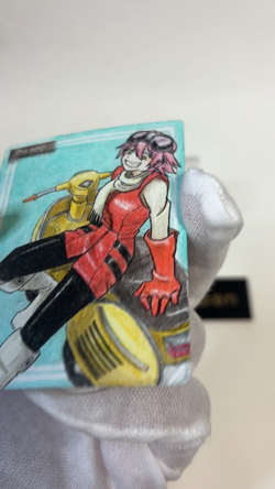 Hand Painted Altered MTG Card,Island, Anime Girl,waifu [Excellent] FromJapan #16 - Image 2