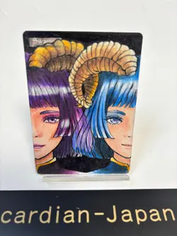 Hand Painted Altered MTG Card,Island, Anime Girl,waifu [Excellent] FromJapan #18 - Image 1