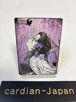 Hand Painted Altered MTG Card,Island, Anime Girl,waifu [Excellent] FromJapan #12 - Image 1