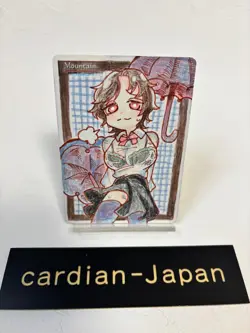 Hand Painted Altered MTG Card,Island, Anime Girl,waifu [Excellent] FromJapan #6 - Image 1