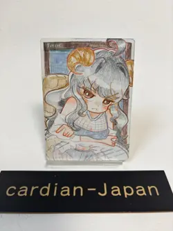 Hand Painted Altered MTG Card,Island, Anime Girl,waifu [Excellent] FromJapan #01 - Image 1