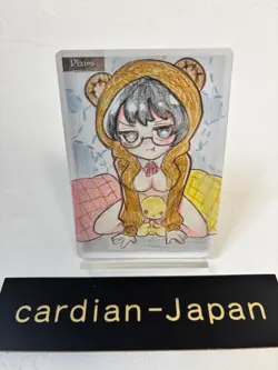 Hand Painted Altered MTG Card,Island, Anime Girl,waifu [Excellent] FromJapan #3 - Image 1