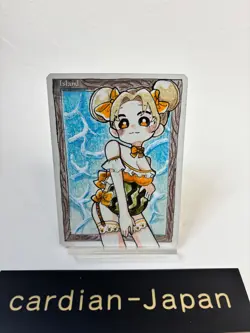 Hand Painted Altered MTG Card,Island, Anime Girl,waifu [Excellent] FromJapan #4 - Image 1