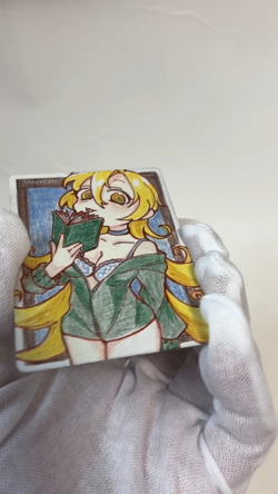 Hand Painted Altered MTG Card,Island, Anime Girl,waifu [Excellent] FromJapan #2 - Image 2