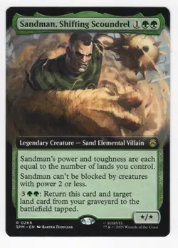 MTG, Sandman, Shifting Scoundrel (Extended Art) 266 Marvel's Spider-Man Regular - Image 1