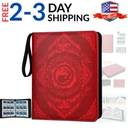 9-Pocket Card Binder for MTG,720 Double Sided Pocket PU Trading Collection Bi... - Image 1