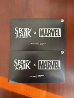 MTG Secret Lair Marvel Wolverine & Iron man Rainbow Foil Edition Sealed - Image 1