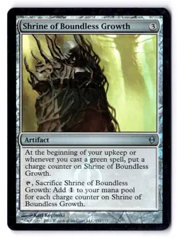Shrine Of Boundless Growth LP* FOIL New Phyrexia ENGLISH 152/175 mtg -UnltdCards - Image 1