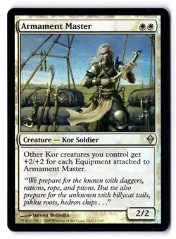 Armament Master LP* FOIL Zendikar ENGLISH 1/249 mtg -UnltdCards - Image 1