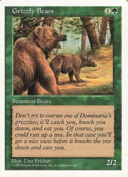 Grizzly Bears MTG Core Set 4th Edition Regular - Image 1